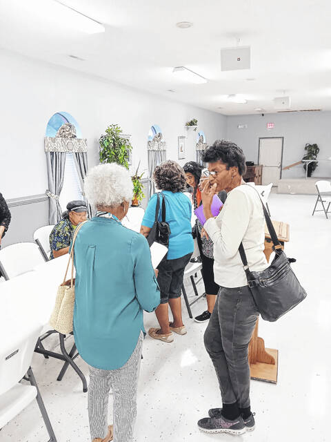 130803119_web1_20240722_194024
Several members wait in line to pick up banquet tickets during a recent Sampson County NAACP general membership meeting. The annual Freedom Fund Banquet is slated for Saturday, Oct. 5. For more information, contact Lee Byam, at 910-990-0873. The Sampson County NAACP meets every fourth Monday, and the public is invited.