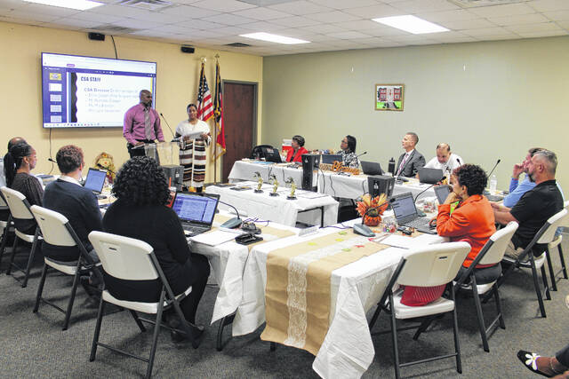 131029221_web1_IMG_2308
Talks of potentially building a new school was a topic of discussion again at the recent Clinton City Board of Education meeting, where a proposed timeline was considered.
Michael B. Hardison | Sampson Independent