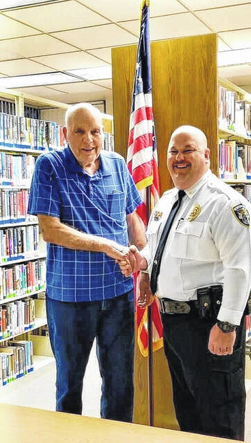 131351277_web1_IMG_5675
Pictured is Newton Grove Police Chief Greg Warren in a call back photo spending time with his mentor, former Police Chief John Hayes, who passed away Feb. 28.
File photo | Sampson Independent