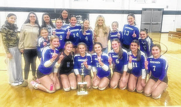 Middle school teams across Clinton and Sampson County proved their prowess on the court and the pitch this season. Midway Middles young ladies, pictured above, finished the season as conference volleyball champs.