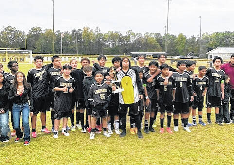 Sampson Middles Dark Horses, above, took home the conference soccer title, along with the football title this season.