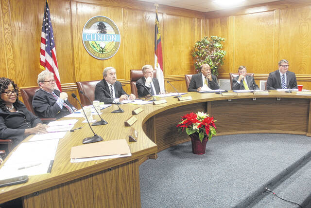 Clinton City Council hears an update with regard to a revitalization project and the Alive After Five stage plan last week.
Photos by Noah Britt | Sampson Independent