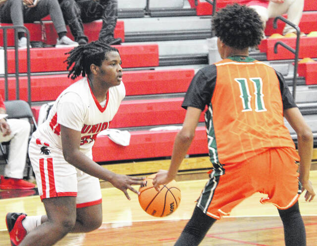 Union freshman Jermyah Bennett contributed solid minutes during the championship matchup when some starters got into foul trouble.