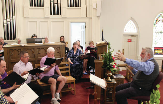 Dan Holland has been leading First Methodist Church in Clintons music program since March 31, 1986.
Photos by Abby Cavenaugh | Sampson Independent