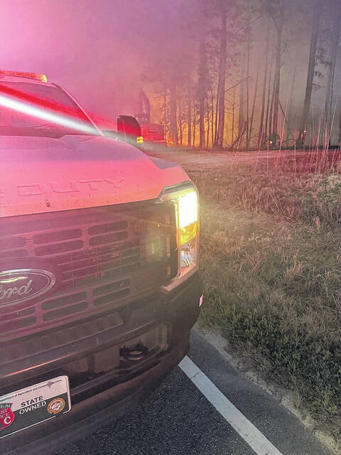 Roseboro Fire Department and the N.C. Forest Service responded to a grass fire on Butler Island Road near Roseboro Elementary School last weekend. Though the fire was quickly contained, it illustrates how a small fire can quickly spread and threaten homes and lives.
Courtesy photos | Roseboro Fire Department