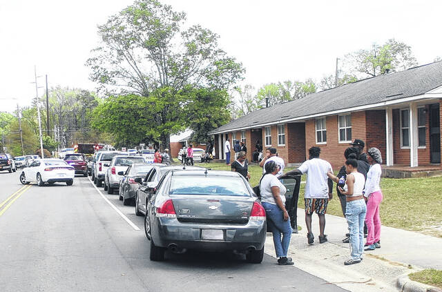 Residents of the Eastover Terrace community are still reeling from Monday afternoons shooting, which injured three men.
                                 Noah Britt | Sampson Independent