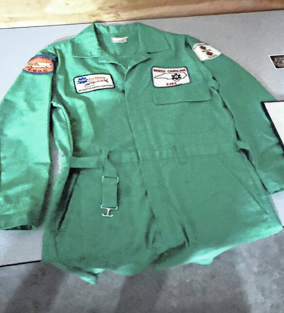 A retro look at one of the original uniforms for the Suttontown EMS.
Trevon McGlone| Sampson Independent