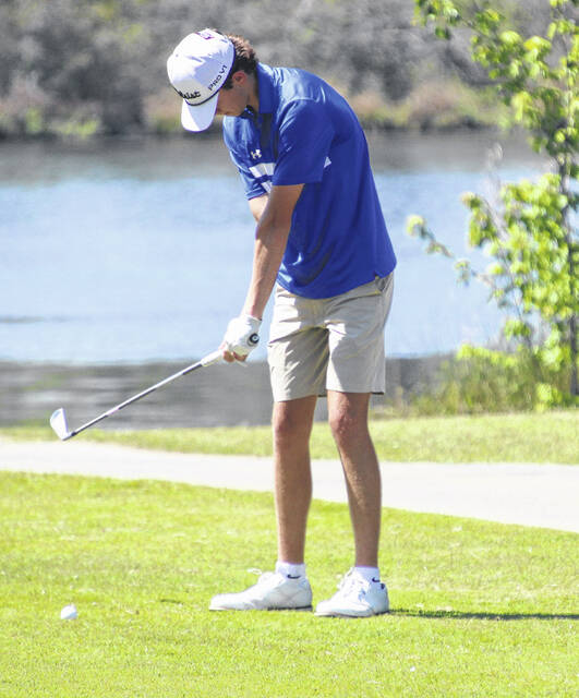 Midway senior Jonathan Stephenson finished in first on the day with a score of 75.