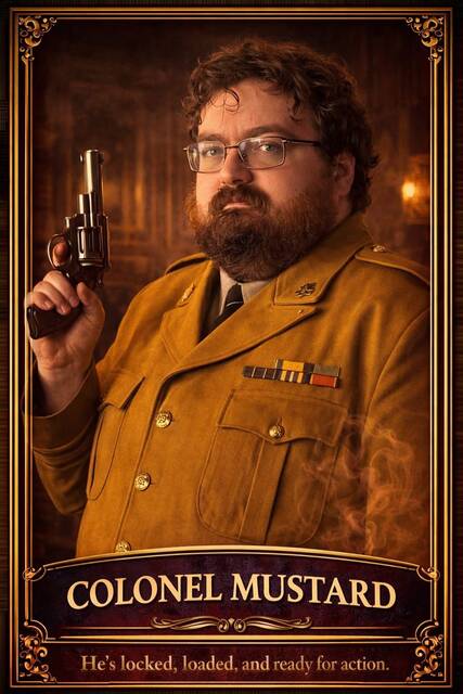 William Barefoot as Colonel Mustard