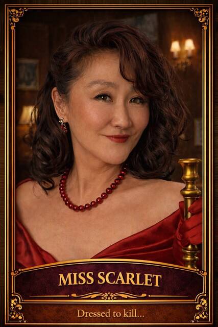 Kim OCallaghan as Miss Scarlet