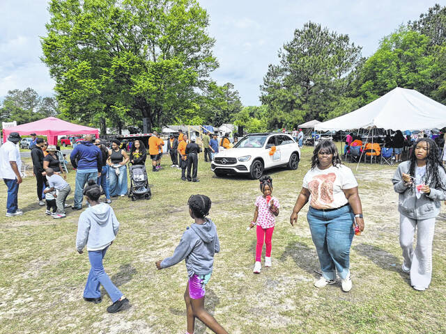 People came to the Ivanhoe Fire Departmen Saturday to participate in the annual Community Day and spend time with friends and families