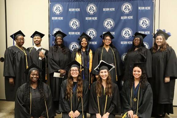 Graduates earned both degrees and diplomas during the commencement. Pictured are the 2026 Medical Office Administration graduates.
