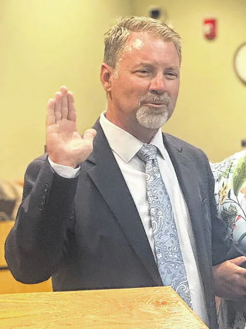 New county school board member Michael Elmore said he is ready to get to work! following his swearing in earlier this week.