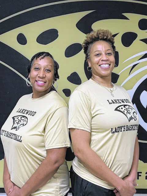 Chasity Melvin, right, along with her sister, Danielle Melvin Koonce, will take over the coaching positions for the Lady Leopards basketball program.