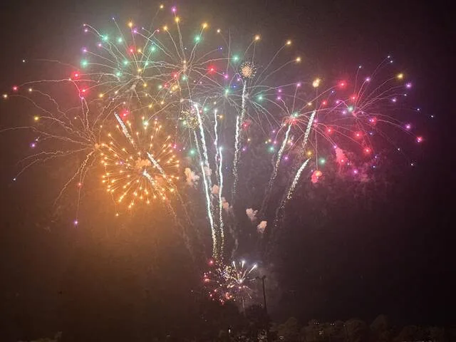 Fireworks at Clintons Fourth of July celebration held at Royal Lane Park.
Dylan Atwood | Sampson Independent