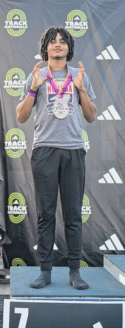 Lakewoods Tilyn Monk finished in 7th place among a field of 52 competitors from across the nation in high jump.