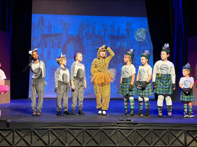 The Corgis from the 101 Dalmatian production at SCT are: Chelsie Gaither, Kyle Sutton, and Emmaline Tyner; Sergeant Tibbs, Isabella Davis; and Scotties Madelyn Cockman, Sara Hinson, Ansleigh Carter, and Trey Cockman.
                                 Courtesy photo | Linda Jewell Carr