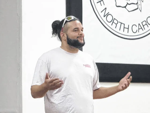 Cory Brewington explains that understanding the differences in Native American traditions between tribes, as well as the history of powwows, is an essential part of learning the etiquette.
Dylan Atwood | Sampson Independent