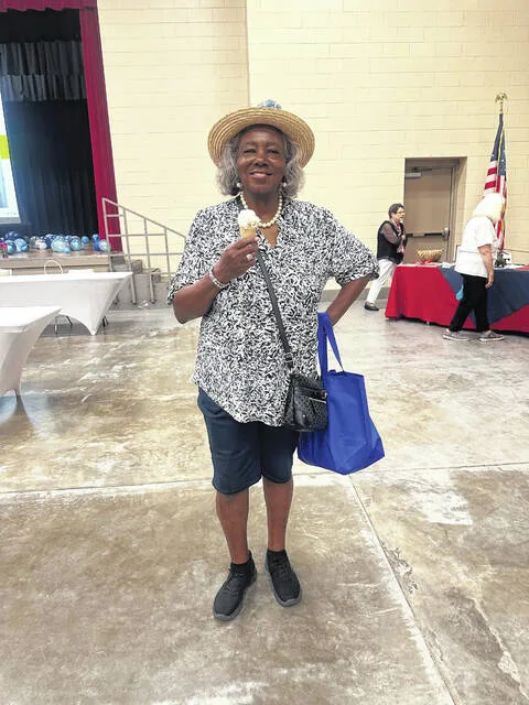 Senior Health Fair attendee Annie Williams enjoyed her ice cream and all the fair had to offer with a smile on her face.
Claire Fox | Sampson Independent