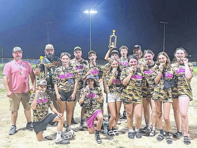 The Young Guns celebrate their Player Pitch championship in the Garland Softball League.
Courtesy Photo | Garland Softball League