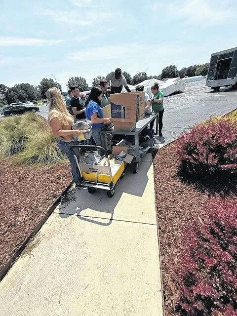 The Schindler-Clinton engagement team arranged for a bus to be stationed at their local site from Aug. 10-14 as part of the industrys back-to-school Spirit Week. Throughout the week, teammates contributed donations for Sampson County Schools, resulting in over 1,200 items collected by the plant. Looking ahead, Schindlers Taylor Hudson said, company officials hope to expand the initiative by inviting all businesses on Industrial Drive to join them in next years Stuff the Bus campaign. Pictured in the photos are: Erika Sloan, Fulfilment supervisor; Andrew Ouyang, Plant Controller; Hudson, HR specialist; Jeanette Kinlaw, HR manager; Maria Skinner, Quality technician; Malissa Ocampo, Electrical Bench assembler; Rashad Davis, Production supervisor; Cody Wirt, Welding inspector; Miguel Duarte, Head of Plant; and Pete Larghe, Production supervisor