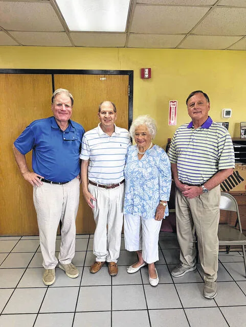 Gordon Campbell stands with members of the Prestage family, from left: Scott Prestage, Campbell, Marsha Prestage, and John Prestage.
Courtesy photo | Prestage Farms, Inc.