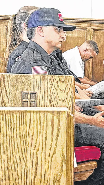 First responders from the Clinton Fire Department were in attendance Friday, remembering their fellow first responders who gave their lives in the wake of 9/11.