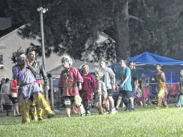 Men began the Smoke dance on the final night of the 56th annual Coharie Indian Cultural Powwow.
                                 Dylan Atwood | Sampson Independent